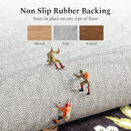 Rugflix 5x7 Washable Area Rug for Living Room, Soft Non Slip Low Pile Carpet - Image 7