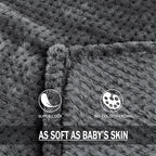 Exclusivo Mezcla Fleece Bed Blanket Twin Size, Super Soft and Warm Blankets - Image 8