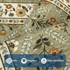 Washable Kitchen Rugs Non Slip 2x6 Hallway Runner Rug Stain Resistant Low Pile - Image 4