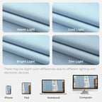 Joydeco 100% Blackout Pleated Curtains, Linen Window Curtains 2 Panel Sets 108 - Image 8