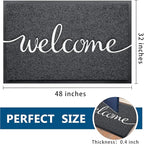 EARTHALL Funny Welcome Mats Outside/Inside 48"x32", Front Door Mat Outdoor - Image 2