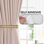 Groleca 2 Pack Adhesive Curtain Holdbacks Curtain Tie Backs Curtain Holdbacks - Image 3