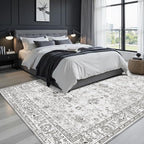 Washable Area Rug 8x10 Gray, Large Soft Rugs - Image 3