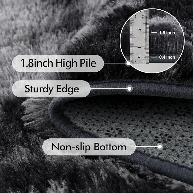 10x14 Ft Extra Large Shag Rugs for Living Room, Ultra Soft Fluffy Furry Area - Image 5