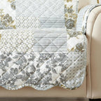 Great Bay Home Reversible Patchwork Loveseat Cover - Image 2