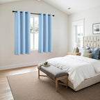 MIULEE Sky Blue Blackout Curtains - Image 6