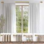 Lootkell 2 Pack Modern Gold Curtain Rods - Image 3