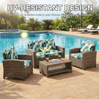 hyha 12Pcs Patio Cushion Covers, Stretch Outdoor Couch Cushion Covers, Washable - Image 6