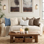 decorUhome Throw Pillow Covers 24x24 Inch Set of 2, Soft Plush Faux Wool Blue - Image 3