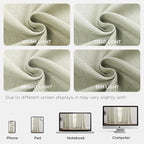 Joydeco Linen Curtains 96 Inch Length 2 Panel Sets, Light Filtering Curtains - Image 6
