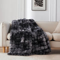 COOVA Faux Fur Throw Blanket for Couch, Cozy Soft and Fuzzy Plush Rabbit Fur by COOVA