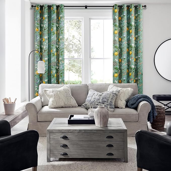 Topfinel 48 Inches Long Short Sage Green Blackout Curtains - Image 6