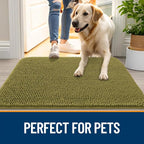 OLANLY Dog Door Mat for Muddy Paws 59x32, Absorbs Moisture and Dirt, Absorbent - Image 6