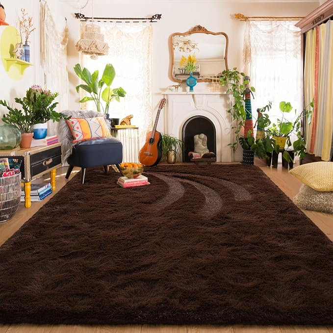 Amearea Shag Fluffy Area Rug for Bedroom Girls Living Room, Extra Soft and by AmeareaDirect