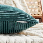 Fancy Homi 2 Packs Teal Samll Decorative Throw Pillow Covers 14x14 Inch - Image 4