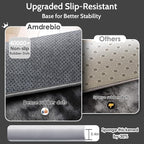 Amdrebio Tie-Dyed Dark Grey Round Area Rugs - Image 5