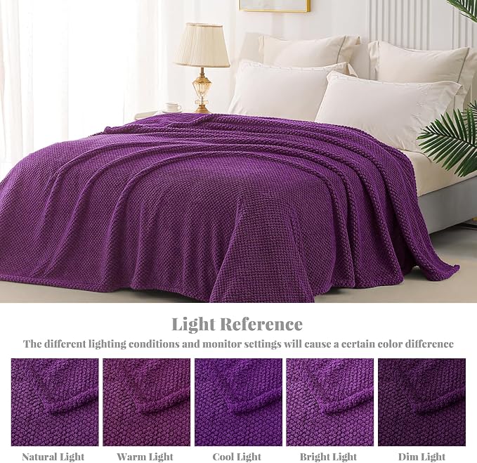 Whale Flotilla King Size Fuzzy Fleece Blanket - Image 9