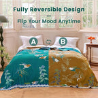 MSGKV The Boho Layer: 50"x60" Cotton Throw Blanket – Lightweight & Reversible - Image 4