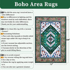 SERISSA 6x9 Area Rugs for Living Room, Large Washable Non-Slip Boho Rug - Image 2