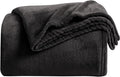 KMUSET Super Soft Throw Blanket Premium Silky Flannel Fleece Throw Size Black by COZYBLANKETHappyHomeLife