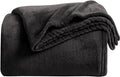 KMUSET Super Soft Throw Blanket Premium Silky Flannel Fleece Twin Size Black by COZYBLANKETHappyHomeLife