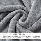 JIAHANNHA Grey Throw Blankets, Fleece Blanket Throw Size 50"×60", Super Soft - Image 5