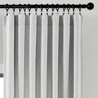Joydeco Faux Linen Curtains 96 Inches Long 2 Panels Set - Image 3