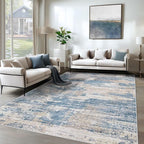 6x9 Area Rugs for Living Room, Washable Modern Abstract Large Area Rug Neutral by XLUEZ