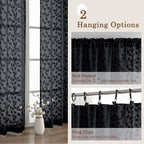 Chyhomenyc Black Sheer Curtains 54 Inch Length - Image 8