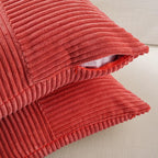 Fancy Homi 2 Packs Red Decorative Throw Pillow Covers 18x18 Inch - Image 4