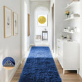 Ophanie Blue Runner Rug for Hallway, 2x6 Bedroom Bedside Living Room Rugs by Ophanie