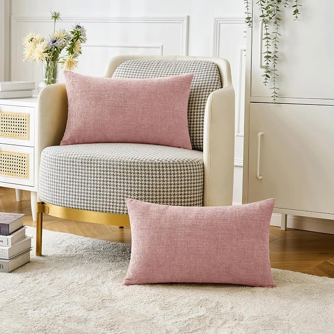 MIULEE Pack of 2 Couch Valentines Throw Pillow Covers 12x20 Inch Soft Spring - Image 5