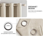 MIULEE 100% Blackout Linen Curtains - Image 4