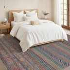 Nakagishi 5X7 Area Rugs Living Room: Washable Large Vintage Rug Neutral - Image 5