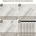 IVAPUPU 108 Inch Linen Blend Curtains - Image 9