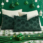 decorUhome St. Patrick’s Day Shamrock Green Pillow Covers 12x20 Inch Set of 2 - Image 5