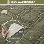TAOCOCO 100% Waterproof Loveseat Recliner Covers 2 Seater, Split Loveseat Covers - Image 4