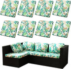 8Pcs Stretch Patio Cushion Covers, Outdoor Couch Covers Replacement, Outdoor by BIETYONE
