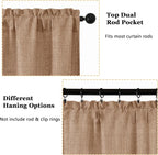OWENIE Terracotta Valances for Windows 1 Pcs, Light Filtering Textured - Image 4