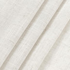 Extra Long Beige White Linen Curtains 126 Inch - Image 8
