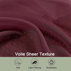OWENIE Sheer Curtains 2 Panels Set - Image 6