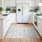 3x4 Washable Entryway Area Rug: Moroccan Small Runner Rug - Image 2