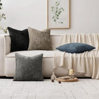 MIULEE Pack of 2 Couch Throw Pillow Covers 16x16 Inch Coastal Navy Blue Modern - Image 3