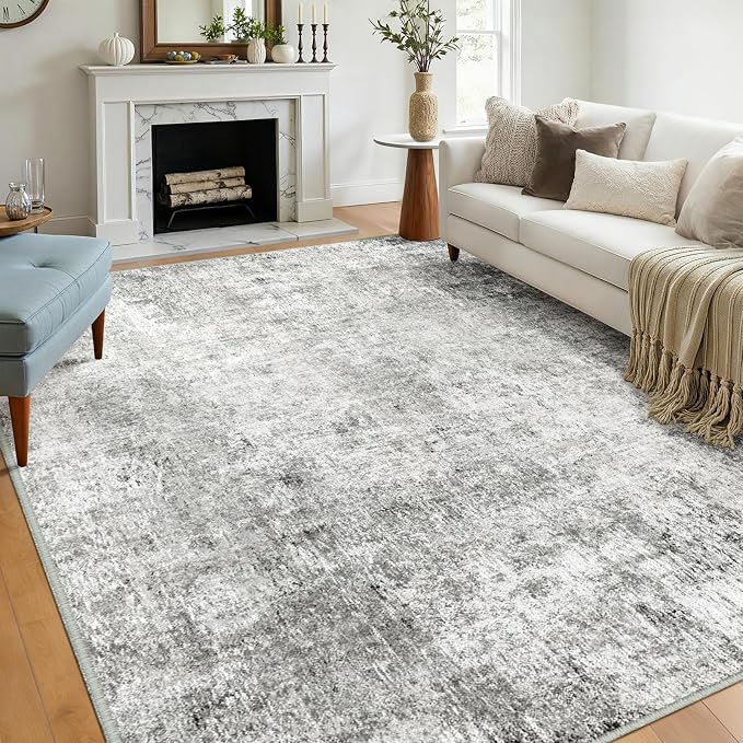 Washable Area Rugs 5'x8' Non-Slip Modern Abstract Soft - Image 8