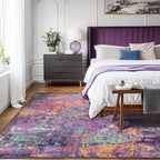 Washable Area Rugs 5'x8' Non-Slip Modern Abstract Soft - Image 3