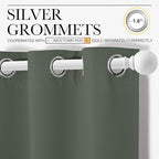 NICETOWN Blackout Curtain Panels, Dark Mallard, 1 Pair, 42 by 78-Inch, Home - Image 3