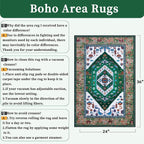 SERISSA Boho Rugs for Entryway, 2x3 Washable Non-Slip Entryway Rug Small Area - Image 2