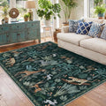 OPPODREAM Animal Soft Area Rugs 5x7, Washable Black Rug by OPPODREAM