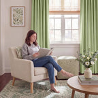 NICETOWN 100% Absolutely Blackout Linen Curtains - Image 2