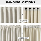 MIULEE 100% Blackout Linen Curtains - Image 5